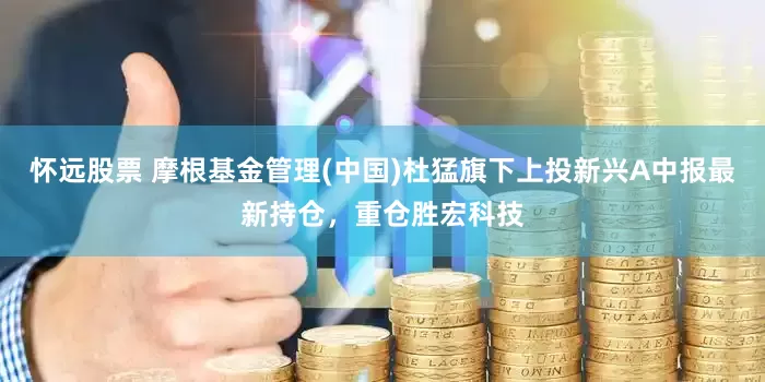 怀远股票 摩根基金管理(中国)杜猛旗下上投新兴A中报最新持仓，重仓胜宏科技